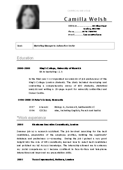 curriculum vitae para llenar en word para estudiantes curriculum vitae para llenar en word para estudiantes